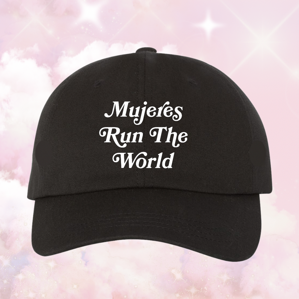 Mujeres Run The World Hat - Black