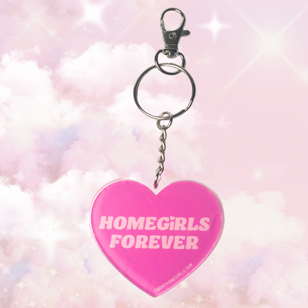 Homegirls Forever Keychain - pink