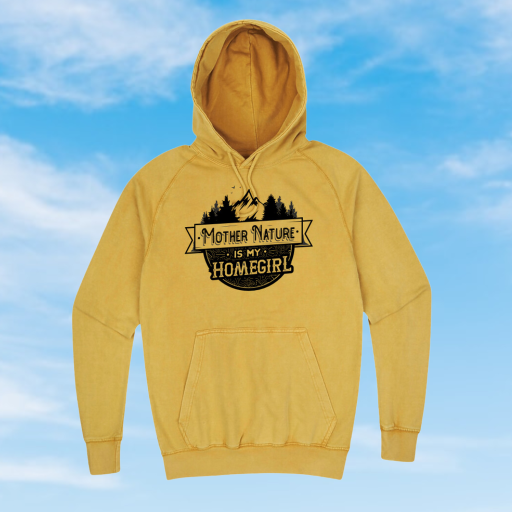 Mother Nature is my Homegirl Hoodie (Unisex) Vintage Mustard