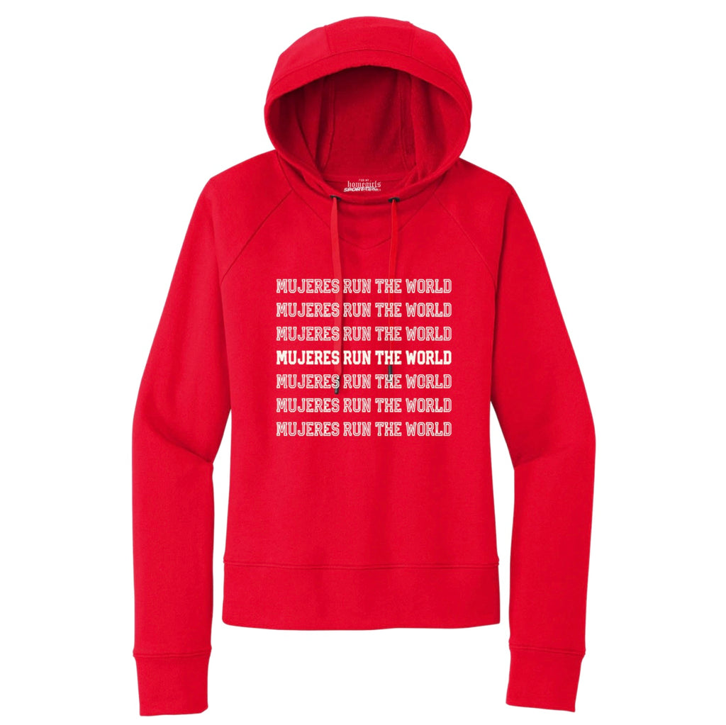 Red Mujeres Run The World (Lightweight French Terry Pullover Hoodie)