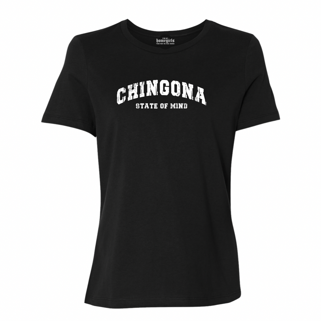 Chingona state of mind - Women’s Triblend Tee (Black)