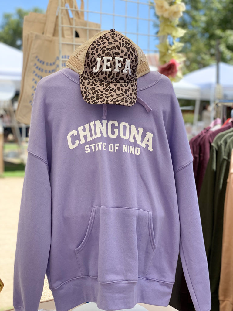 Lavender Chingona state of mind unisex hoodie