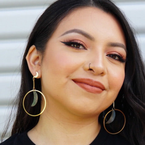 Pearl Luna Earrings